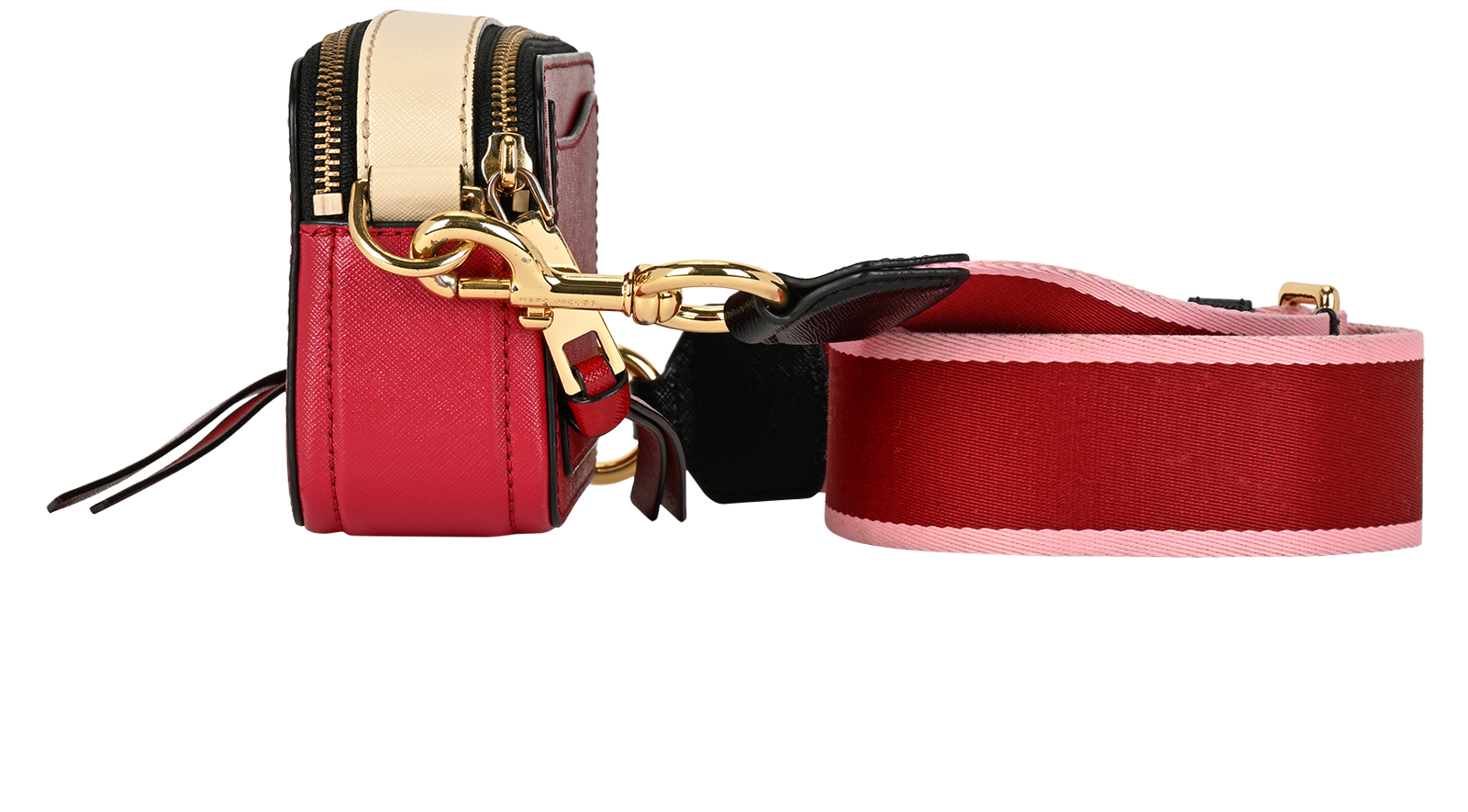 The Snapshot, &pound;150, Handbags, Pink/Red, Leather, Bottom view